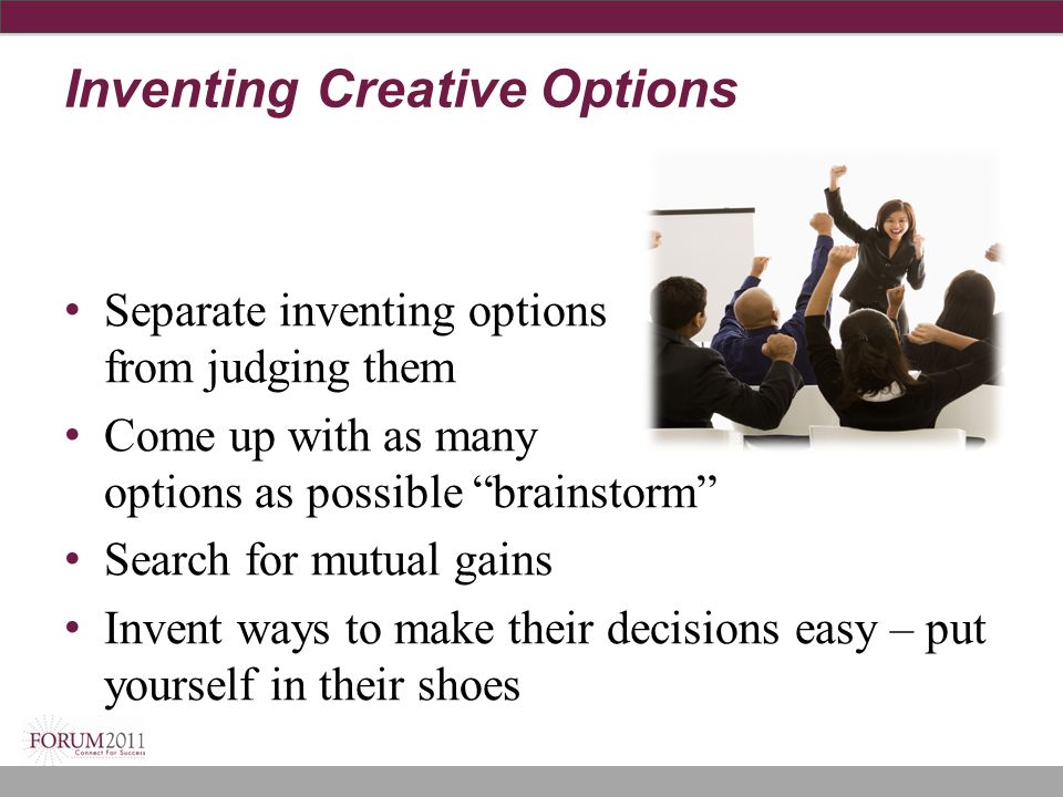Invent Options For Mutual Gain